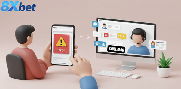 Hướng dẫn báo cáo lỗi và yêu cầu hỗ trợ tại 8xbet